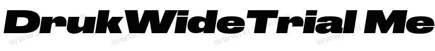 DrukWideTrial Medium字体转换